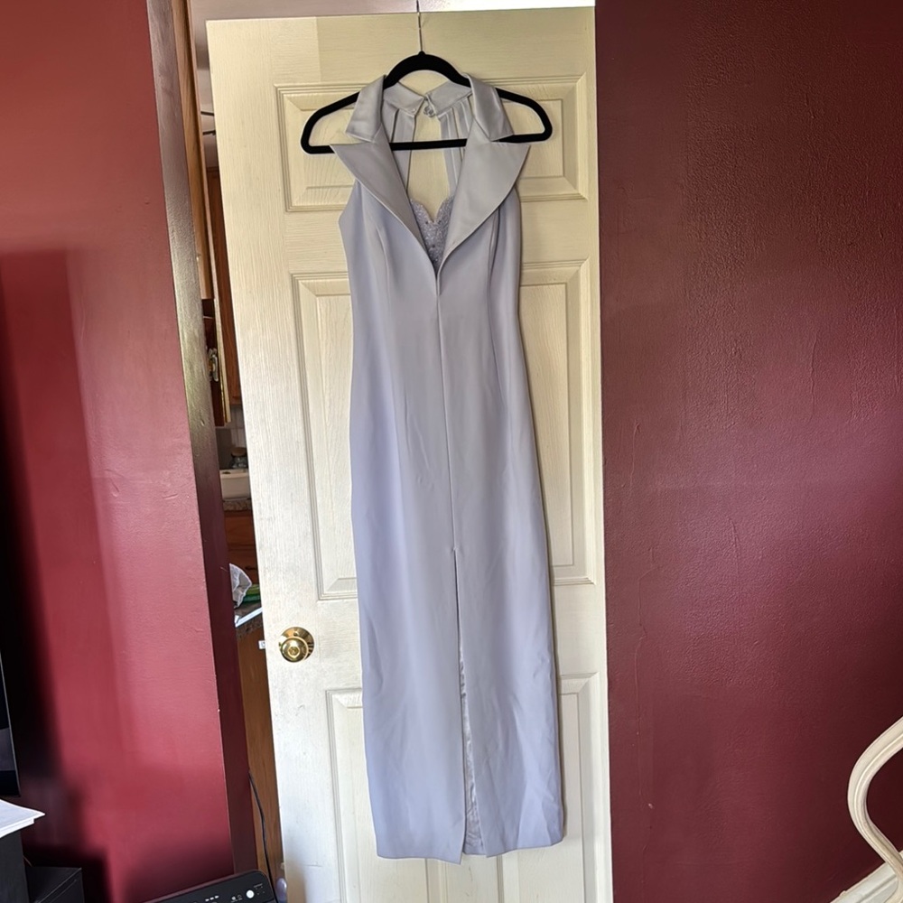 Gray Halter Gown